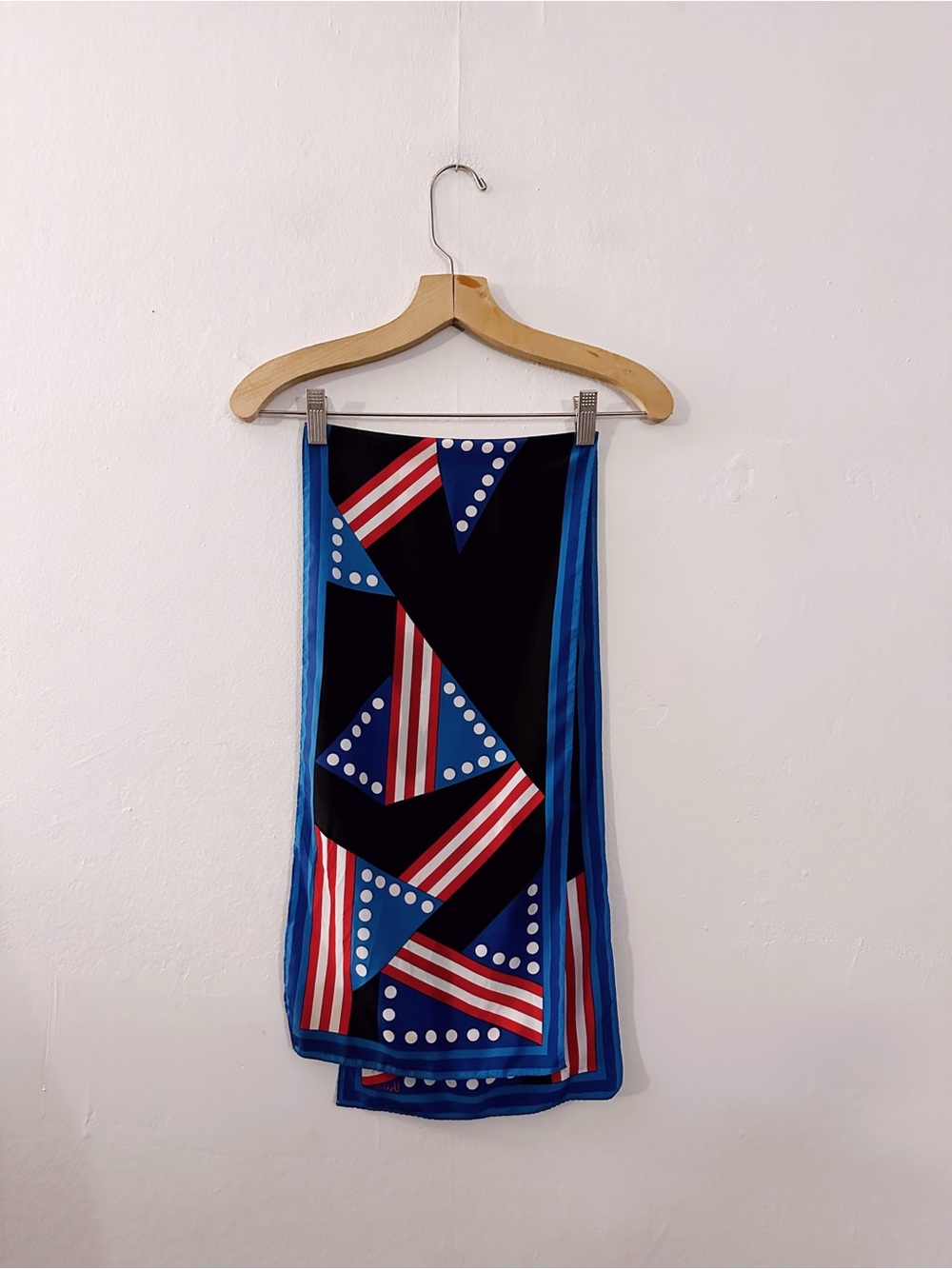 Vintage Vera Silk Scarf Flag 4th Forth of July Independence Americana - Picture 3 of 6